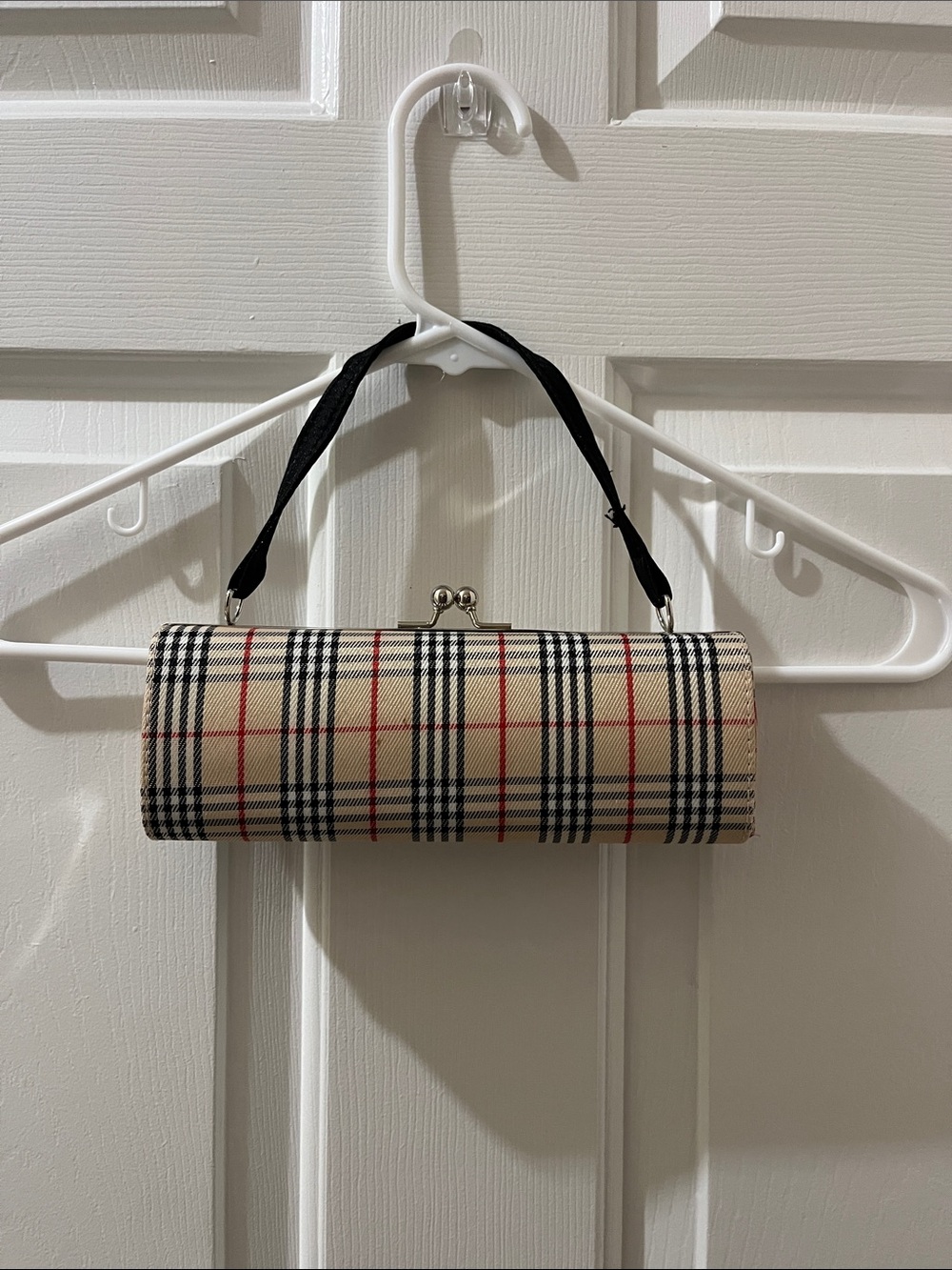 Vintage Burberry Nova Check Barrel Bag